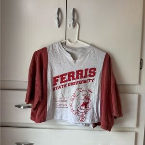Ferris State Cropped Tee ❤️💛